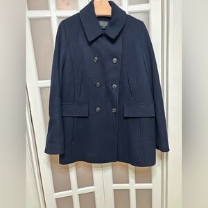 Pendleton Navy Wool Peacoat Double Breasted Classic Tailored Jacket